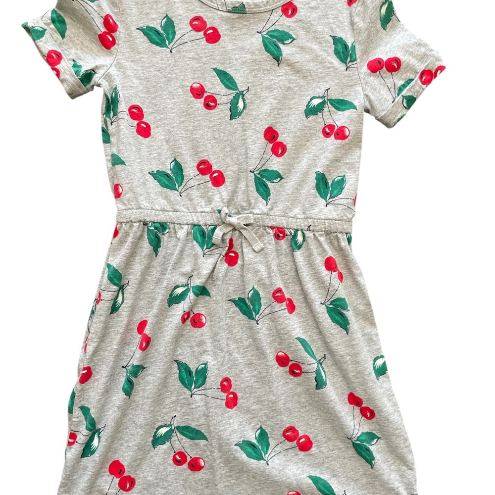 GAP Gray Cherry Print Kids Dress 👗